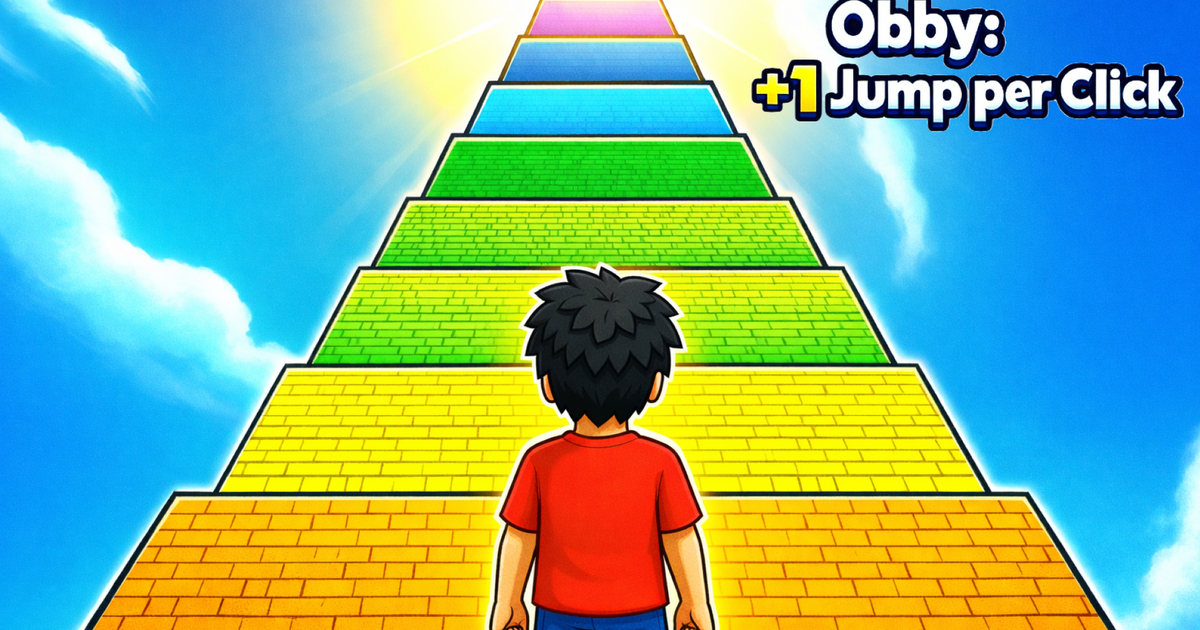 Obby: +1 Jump per Click Cover